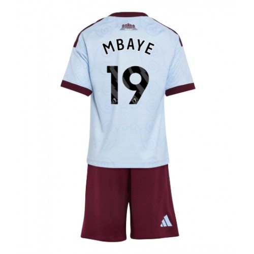Aston Villa Ibrahim Mbaye #19 Kolmas Peliasu Lasten 2026-27 Lyhythihainen (+ Lyhyet housut)